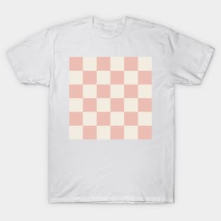 Checkered (pink and cream) T-Shirt